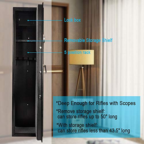 Langger Safe for Rifle, Upgraded Quick Access 5- Large Rifl...