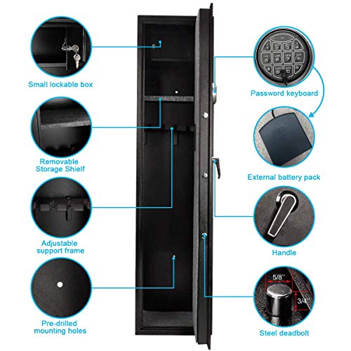 Langger Safe for Rifle, Upgraded Quick Access 5- Large Rifl...