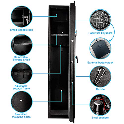 Langger Safe for Rifle, Upgraded Shot Quick Access, 5- L...