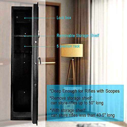 Langger Safe for Rifle, Upgraded Shot Quick Access, 5- L...
