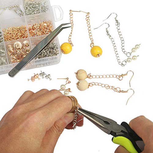 Earring Making Supplies,LANMOK 2410pcs Jewelry Making Kits in Earr...