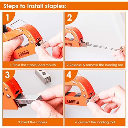 LANNIU Staple , Heavy Duty Staple with Remover, 4 in 1 Stap...