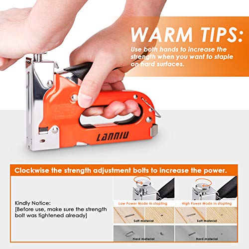LANNIU Staple , Heavy Duty Staple with Remover, 4 in 1 Stap...