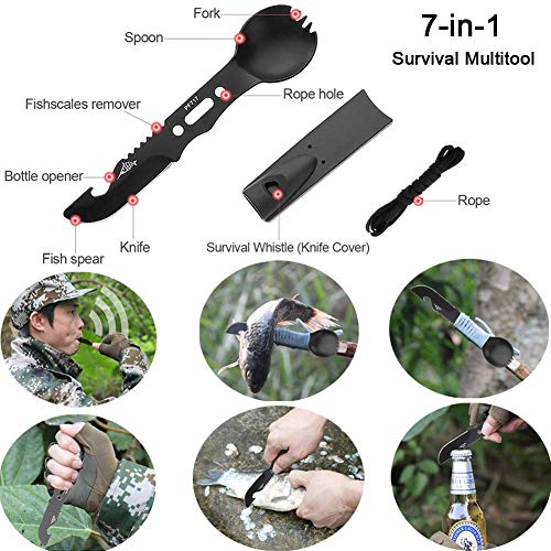 Lanqi Gifts for Men, Emergency Survival kit 14 in 1, Survival Gear...