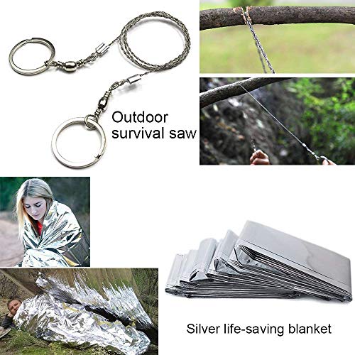 Lanqi Gifts for Men, Emergency Survival kit 14 in 1, Survival Gear...