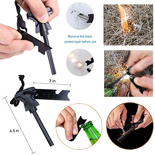 Lanqi Gifts for Men, Emergency Survival kit 14 in 1, Survival Gear...