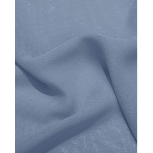 LANSITINA Dusty Blue Continuous Sheer Chiffon Fabric Solid Color b...