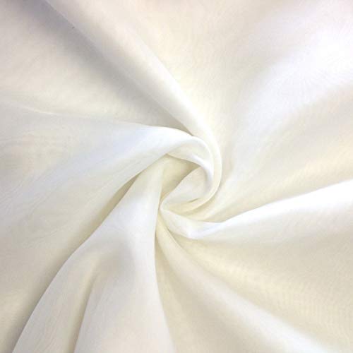 LANSITINA Solid Color Sheer Chiffon Fabric by The Yard for Wedding...