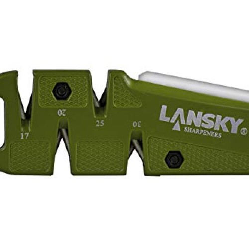 Lansky D-SHARP Diamond Pull Through Quad Angle Knife Sharpener, Gr...