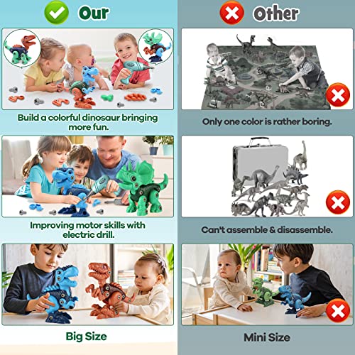 Laradola Dinosaur Toys for 3 4 5 6 7 8 Year Old Boys, Take Apart D...