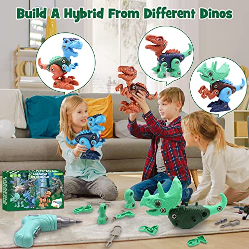 Laradola Dinosaur Toys for 3 4 5 6 7 8 Year Old Boys, Take Apart D...