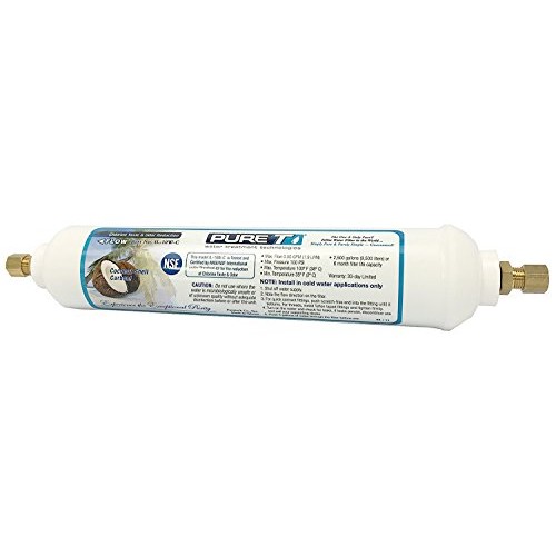 LASCO 37-1821 Ice Maker Inline Filter with 1/4-Inch Compression Co...