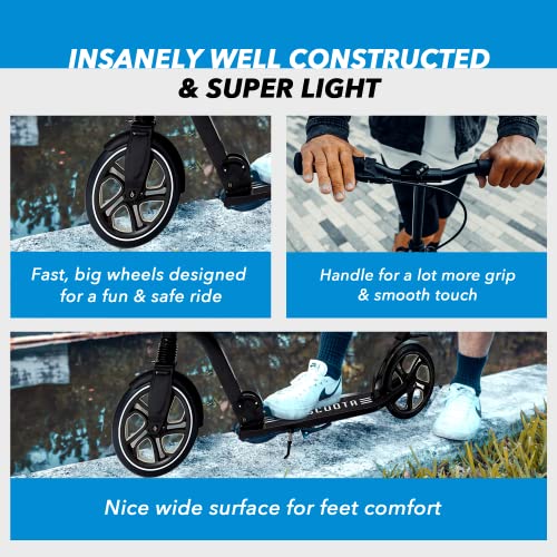 LaScoota Professional Scooter for Ages 6+, Teens & Adults I Lightw...