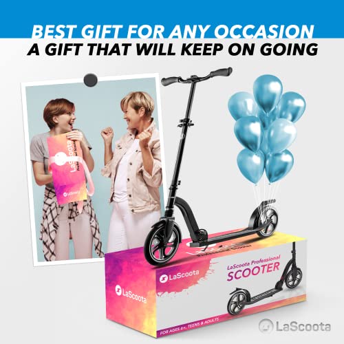 LaScoota Professional Scooter for Ages 6+, Teens & Adults I Lightw...