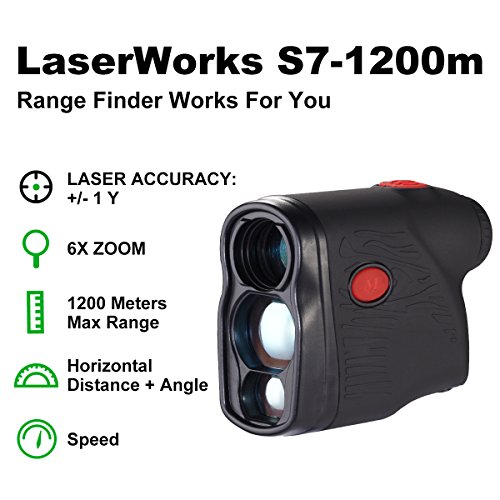 LaserWorks Long Distance 1200 Yards Hunting Rangefinder - Horizont...