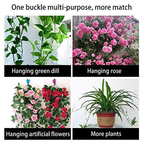 Lasyman 110PCS Plant Climbing Wall Fixture Clips-Plant Clips for V...