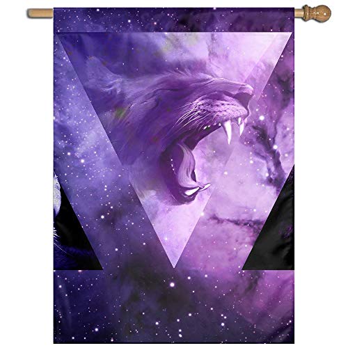 Garden Flag Lion Picture Lawn Banner Outdoor Yard Home Flag Wall D...