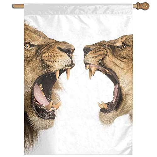 Garden Flag Lions Roar Lawn Banner Outdoor Yard Home Flag Wall Dec...