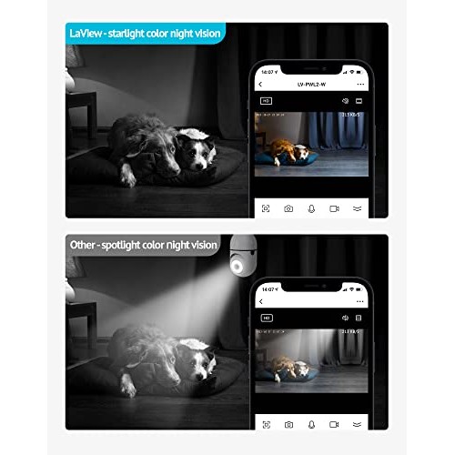 LaView 4MP Bulb Security Camera 2.4GHz,360° 2K Security Cameras Wi...