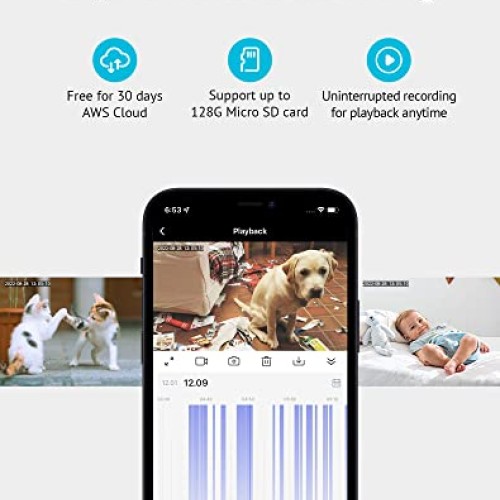 LaView 4MP Bulb Security Camera 2.4GHz,360° 2K Security Cameras Wi...