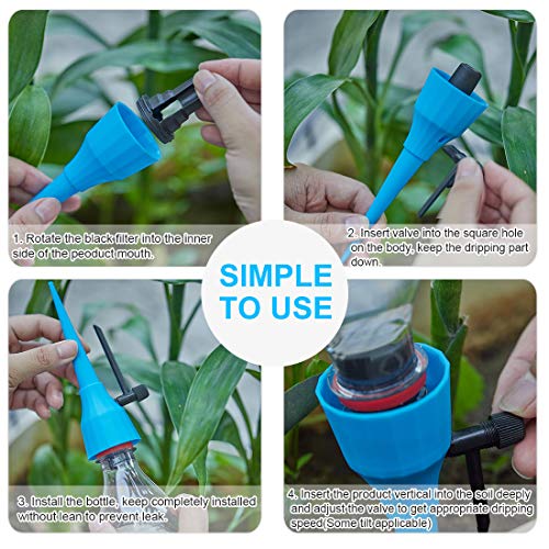 LAVIZO New Upgrade Plant Self Watering Spikes Devices, Automat...