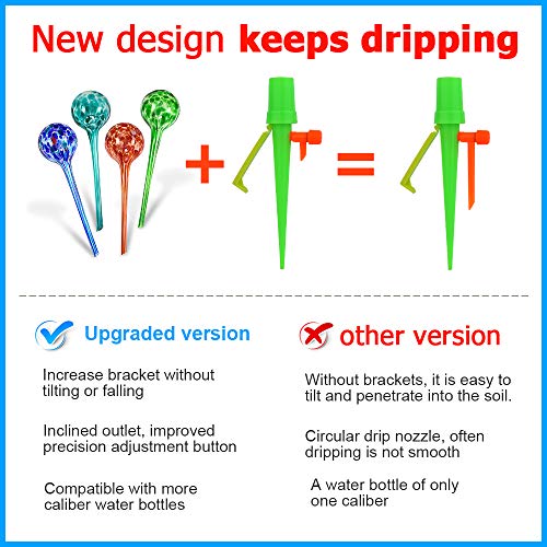 LAVIZO New Upgrade Plant Self Watering Spikes Devices with Slo...