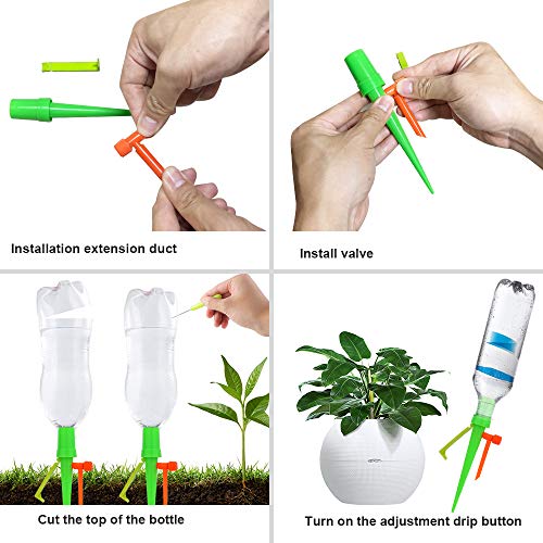 LAVIZO New Upgrade Plant Self Watering Spikes Devices with Slo...