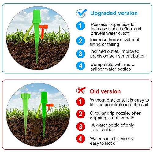 New Upgrade Plant Self Watering Spikes,Universal Self Watering ...