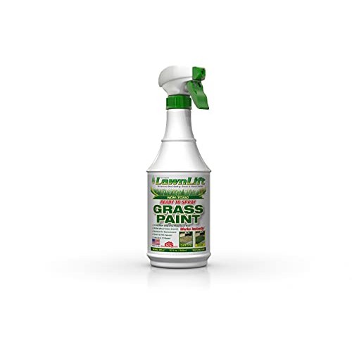 Lawnlift Pre-Mixed Grass Paint 32 Ounce Ready to Spray, No Mixing,...