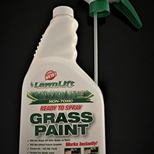 Lawnlift Pre-Mixed Grass Paint 32 Ounce Ready to Spray, No Mixing,...