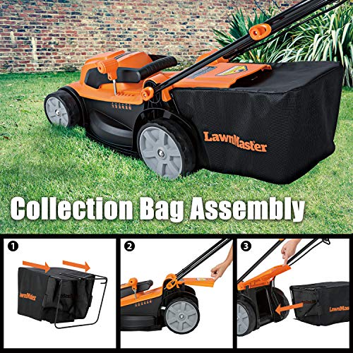 LawnMaster MEB1014K Electric Corded Lawn Mower 15-Inch 11AMP