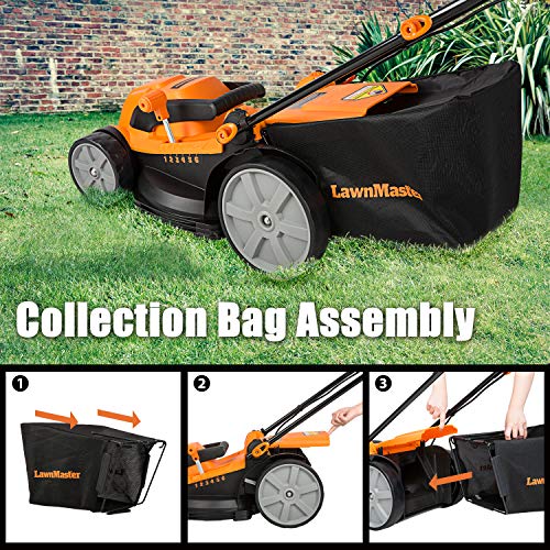 LawnMaster MEB1116K Electric Lawn Mower 16-Inch 12AMP
