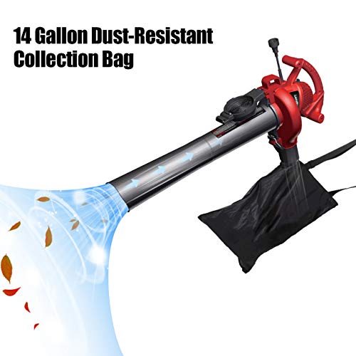 LawnMaster Red Edition BV1210 1201 Electric Blower Vacuum Mulcher ...