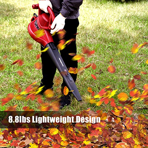 LawnMaster Red Edition BV1210 1201 Electric Blower Vacuum Mulcher ...