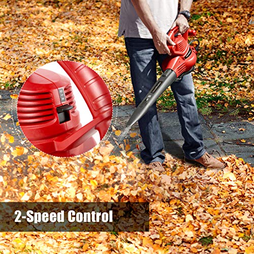 LawnMaster Red Edition BV1210 1201 Electric Blower Vacuum Mulcher ...