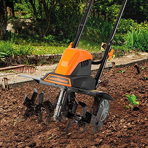 LawnMaster TE1318W1 Corded Electric Tiller 13.5-Amp 18-Inch