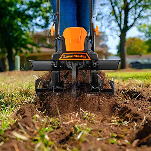 LawnMaster TE1318W1 Corded Electric Tiller 13.5-Amp 18-Inch