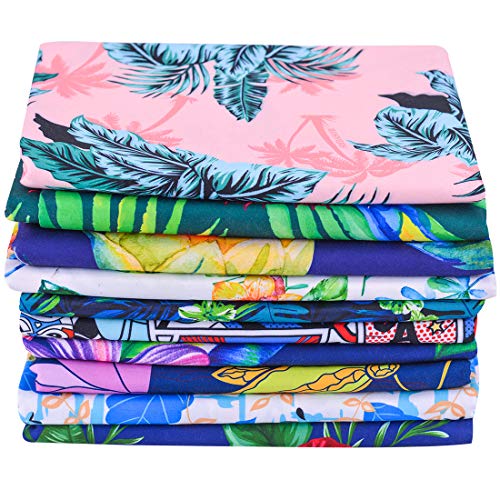 1 Yard-150CM Width,Blue Floral Fabric Polyester Fabric DIY Quiltin...