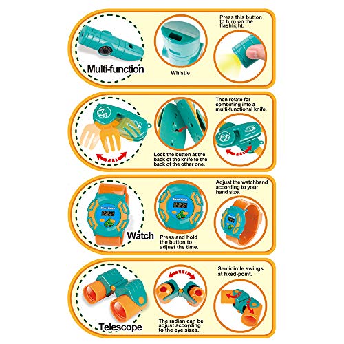 LBLA 20 PCs Kids Camping Set, Pop Up Tent with Kids Camping Gear S...