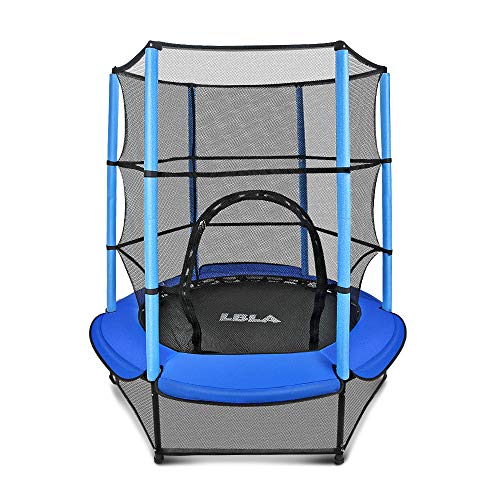 LBLA Kids Trampoline, 55” Mini Trampoline for Kids with Enclosure ...