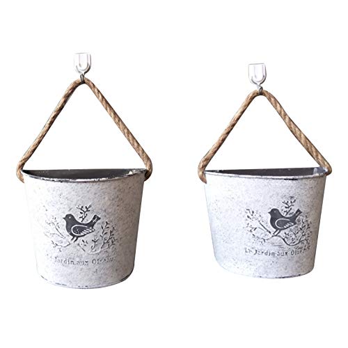 LBZE Metal Wall Planter,Indoor/Outdoor Vertical Planter Set,Holder...