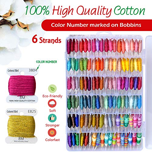 Embroidery Floss 418 Embroidery Thread String Kits with Organizer ...