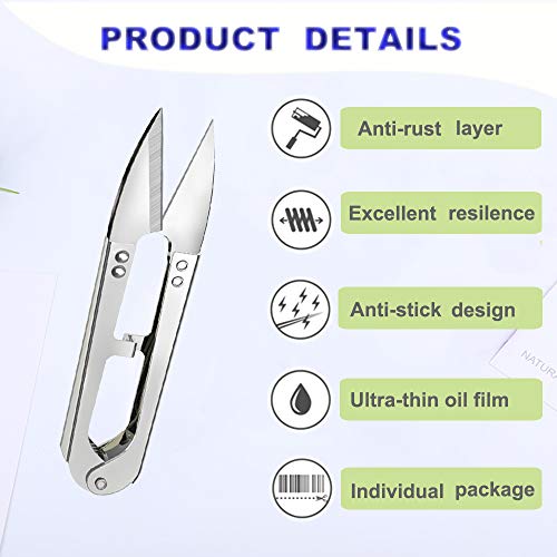 3Pcs Sewing Scissors Clippers, Multipurpose Yarn Thread Cutter, Em...