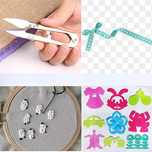 3Pcs Sewing Scissors Clippers, Multipurpose Yarn Thread Cutter, Em...