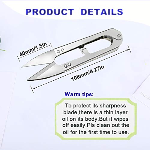 3Pcs Sewing Scissors Clippers, Multipurpose Yarn Thread Cutter, Em...