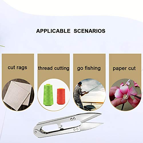 3Pcs Sewing Scissors Clippers, Multipurpose Yarn Thread Cutter, Em...
