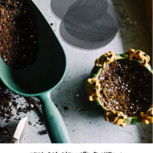 LE TAUCI Flower Pot Hole Mesh Pad, 4x4 Inch Gardens Drainage Mesh...