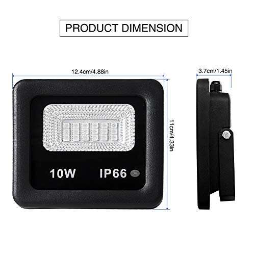 LED Flood Light,10W RGB Floodlight,Color Changing LED Floodlight O...