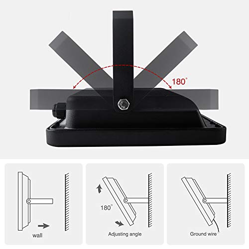 LED Flood Light,10W RGB Floodlight,Color Changing LED Floodlight O...