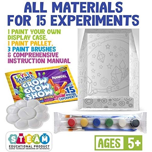 Learn & Climb Crystal Growing kit for Kids. Science Experiment Kit...